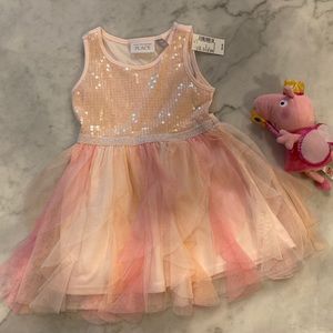 Children’s Place 3T NWT sequin ruffle dress only